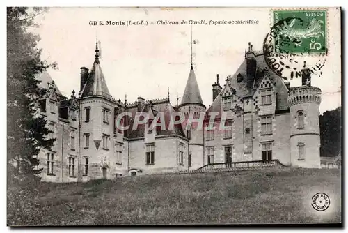 Ansichtskarte AK Monts Chateau de Cande facade occidentale