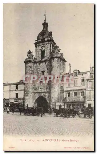 Cartes postales La Rochelle Grosse horloge