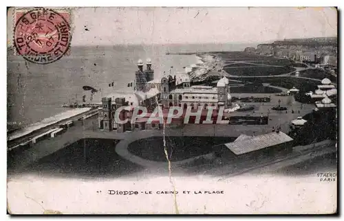 Cartes postales Dieppe Le casino et la plage