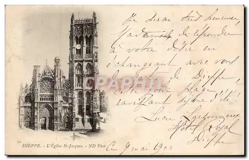 Cartes postales Dieppe L eglise Saint Jacques