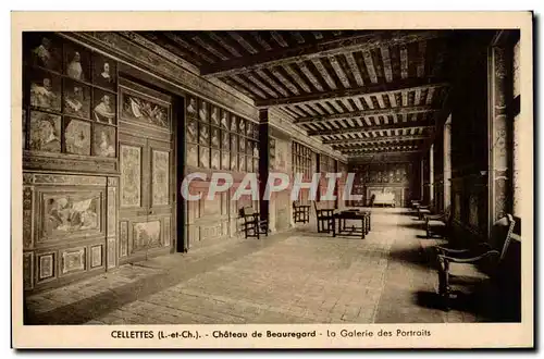 Cartes postales Cellettes Chateau de Beauregard La galerie des portraits