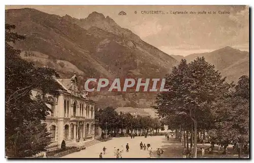 Cartes postales Cauterets Esplanade des oeufs et le casino