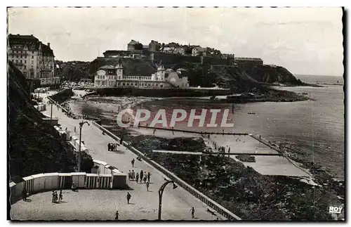 Moderne Karte Granville La plage le casino