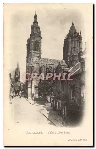 Ansichtskarte AK Coutances L eglise Saint Pierre