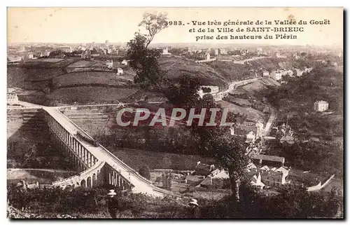 Cartes postales St Brieuc Vue generale de la vallee du Gouet prise des hauteurs du Plerin