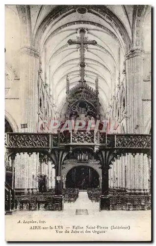 Ansichtskarte AK Aire sur la Lys Eglise SAint Pierre Vue du Jube et des orgues