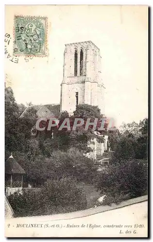 Cartes postales Moulineux Ruines de l eglise construite vers 1520