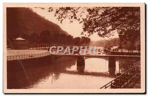 Cartes postales Quimper Le mont Frugy Les allees de Locmaria