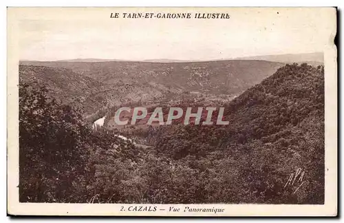 Cartes postales Cazals Vue panoramique