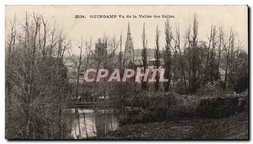 Cartes postales Guingamp vu de la vallee des Salles