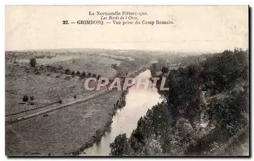 Cartes postales Grimbosq Vue prise du camp romain Bords de l orne