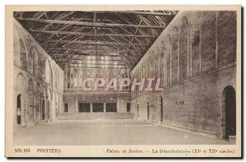 Cartes postales Poitiers Palais de justice Le deambulatoire