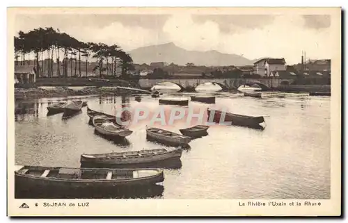 Cartes postales St Jean de Luz La riviere l Uxain et la Rhune