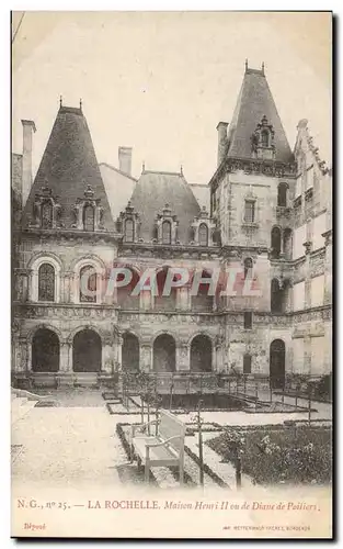 Cartes postales La Rochelle Maison Henri II ou de Diane de Poitiers