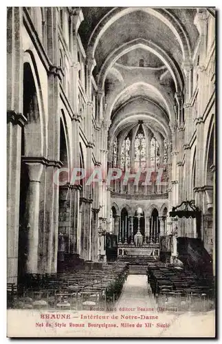 Ansichtskarte AK Beaune Interieur de Notre Dame