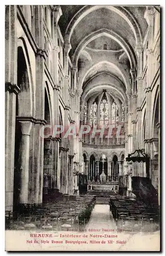 Cartes postales Beaune Interieur de Notre Dame