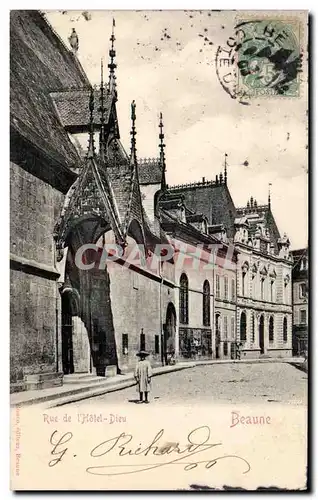 Cartes postales Beaune Rue de l hotel Dieu