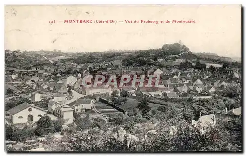 Cartes postales Montbard Vue du faubourg et de Montmuzard