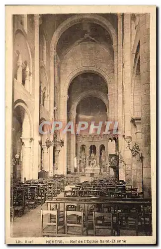 Ansichtskarte AK Nevers Nef de l eglise St Etienne