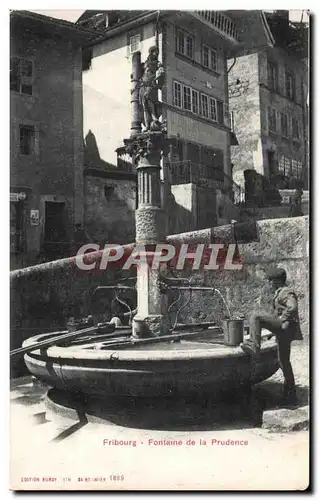 Cartes postales Suisse Fribourg Fontaine de la prudence