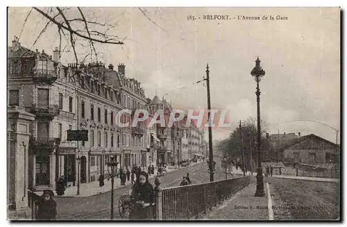 Cartes postales Belfort L avenue de la gare