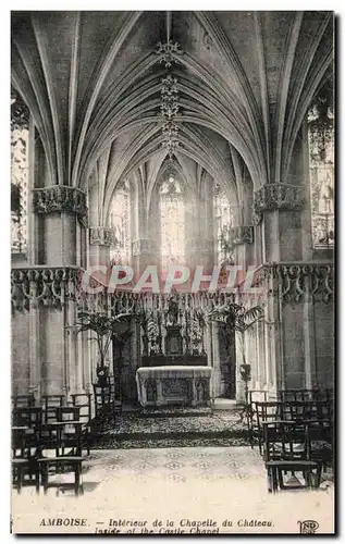 Ansichtskarte AK Amboise Interieur de la chapelle du chateau