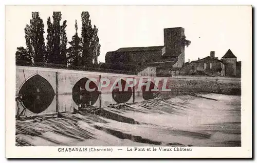 Ansichtskarte AK Chabanais Le pont et le vieux chateau