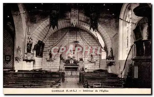 Cartes postales Luzille Interieur de l eglise