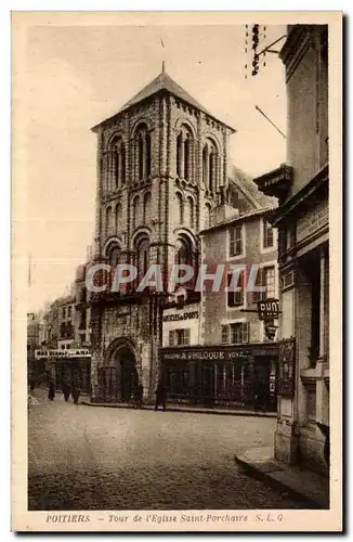 Ansichtskarte AK Poitiers Tours de l eglise Saint Porchaire