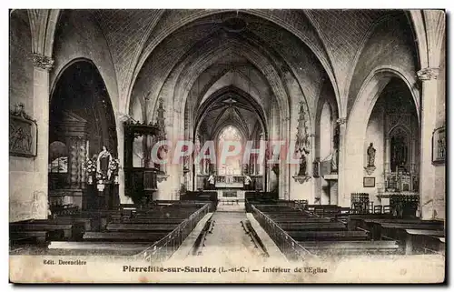 Ansichtskarte AK Pierrefitte sur Saudre Interieur de l eglise