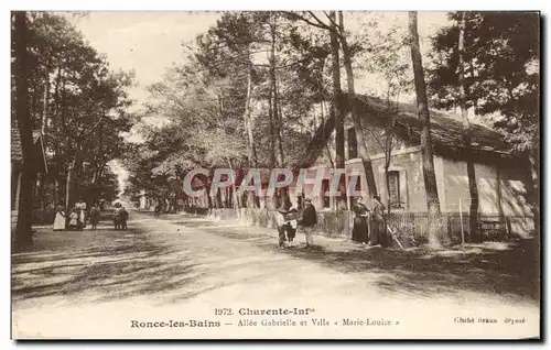 Cartes postales Ronce les Bains Allee Gabrielle et villa Marie Louise