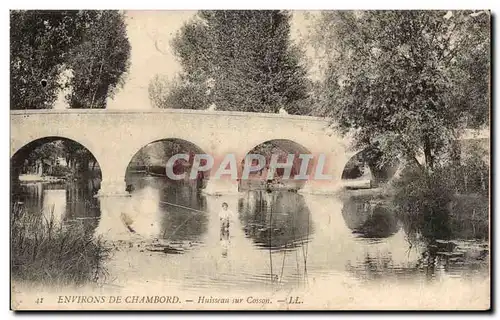 Cartes postales Environs de Chambord Huisseau sur Cosson Enfant a la peche