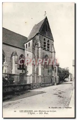 Cartes postales Les Roches pres Montoire sur le Loir L eglise