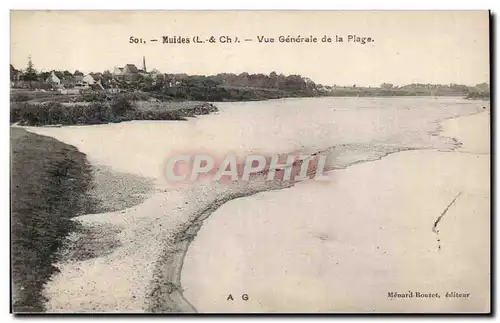 Cartes postales Muides Vue generale de la plage