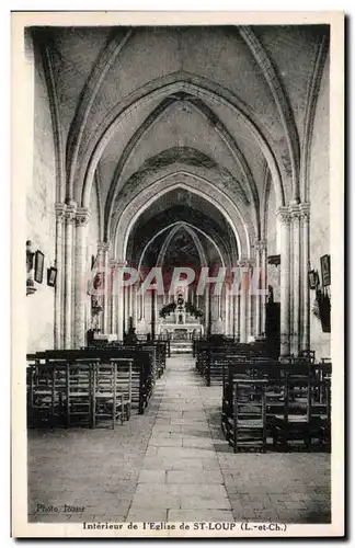 Cartes postales Interieur de l eglise St Loup