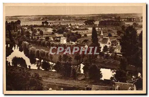 Cartes postales Troo Panorama sur le Loir