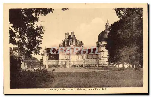 Valencay - Le Chateau - vu du Parc Ansichtskarte AK