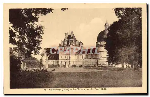 Valencay - Le Chateau - vu du Parc Cartes postales