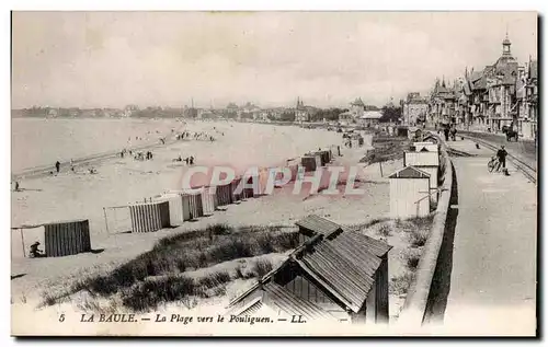 La Baule - La Plage vers le Pouliguen Ansichtskarte AK