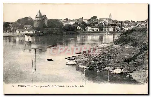 Pornic - Vue Generale de l Entree du Port Cartes postales