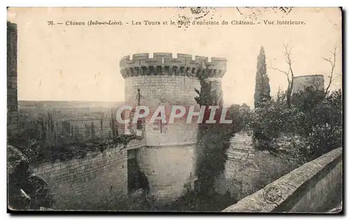 Chinon - Les Tours du Chateau - Cartes postales