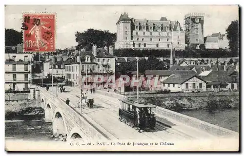 Pau - Le Pont de Jurancon et le Chateau - Cartes postales