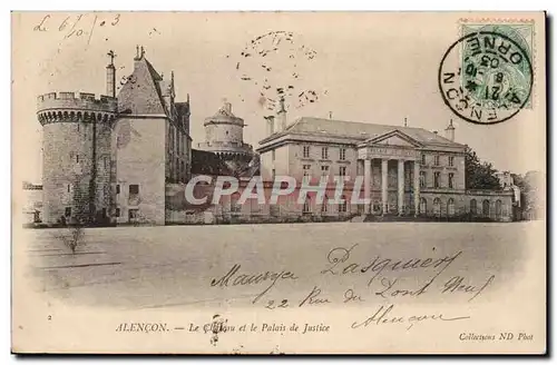 Alencon - Le Chateau et le Palais de Justice - Cartes postales