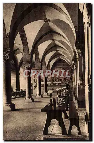 Solesmes - La Fresque du Refectoire de l Abbaye St Pierre - Ansichtskarte AK