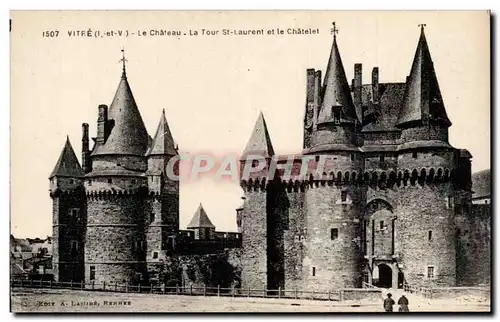 Vitre - Le Chateau - La Tour St Laurent - Ansichtskarte AK