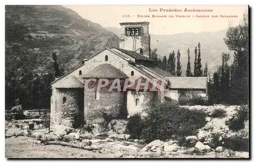 Eglise Romane de Verdun - Canton des Cabannes - Cartes postales