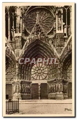 Reims - La Grand Portail de la Cathedral - Cartes postales