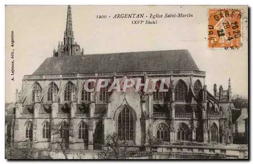 Argentan - Eglise Saint Martin - Ansichtskarte AK