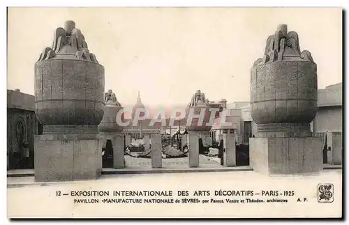 Ansichtskarte AK Paris Exposition internationale des arts decoratifs 1925 Pavillon Manufacture nationale de Sevre