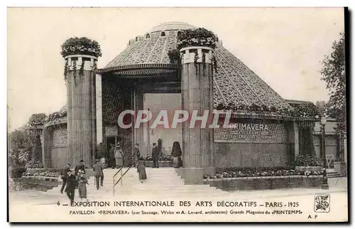 Cartes postales Paris Exposition internationale des Arts decoratifs 1925 Pavillon Promavera